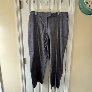 Anne Klein blue linen Women's Pants 16w